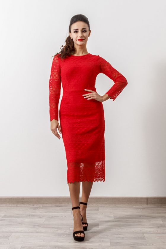 Платье Emansipe. Цвет красный