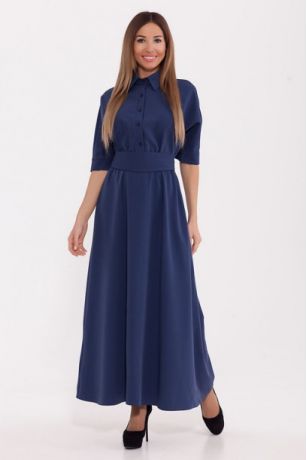 Платье 301 "Гольяно" Темно-синий
