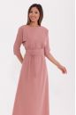 Платье 318 "Гольяно" Темный фламинго/Розово-персиковый. Вид 1.