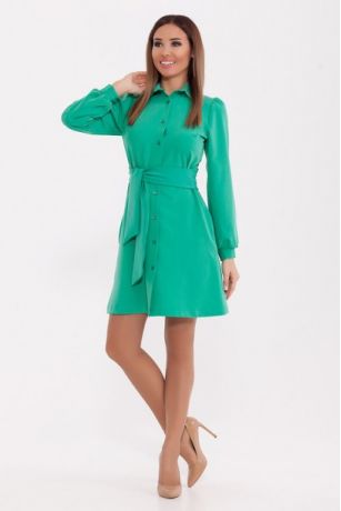 Платье 327 "Гольяно" Зеленый / Яблоко
