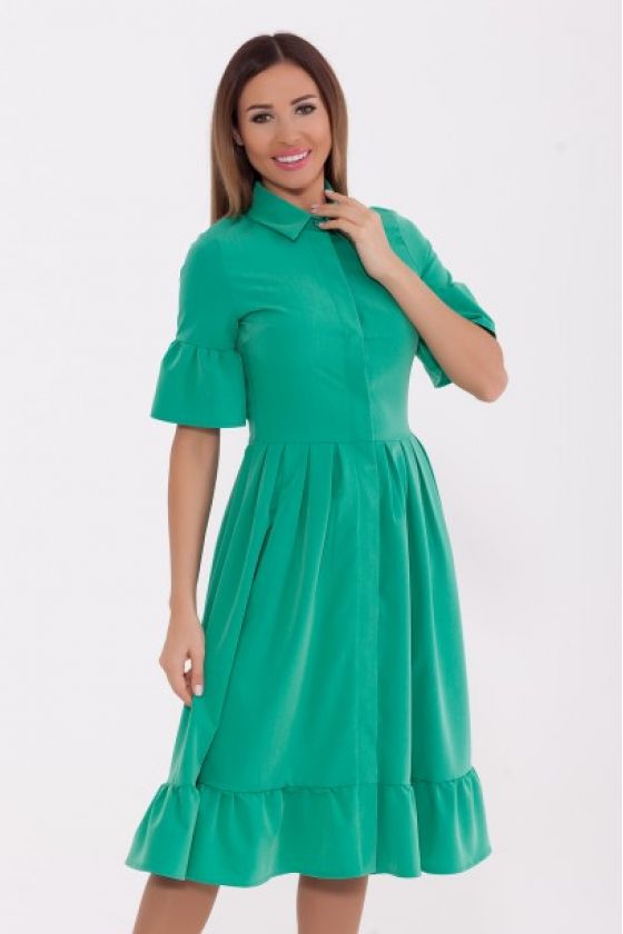 Платье 821 Зеленый / Яблоко
