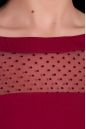 Платье 199 "Барби сетка", светло-бордовый. Вид 3.