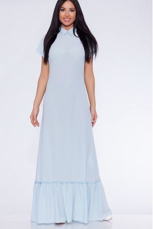 Платье 316 "Креп-Лайм", нежно-голубой