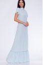 Платье 316 "Креп-Лайм", нежно-голубой. Вид 2.