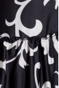 Платье 431 "Шелк цветной", черный/вензель. Вид 3.