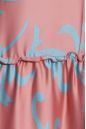 Платье 431 "Шелк цветной", темный фламинго/вензель. Вид 3.
