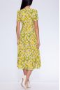 Платье 443 "Шифон", желтый/тюльпаны. Вид 2.