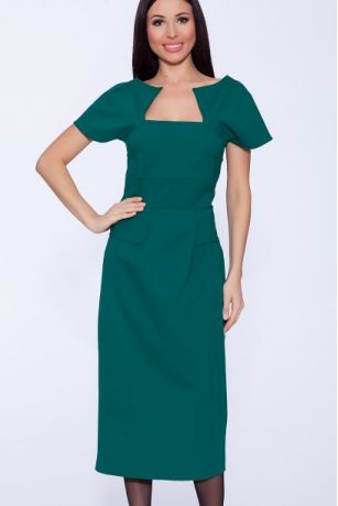 Платье квадрат Яблоко/Зеленый