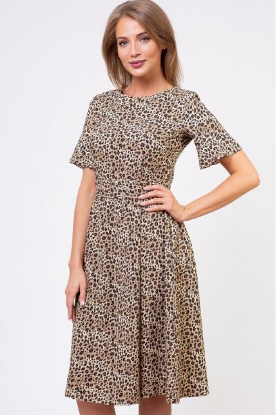 Платье Леопард 985